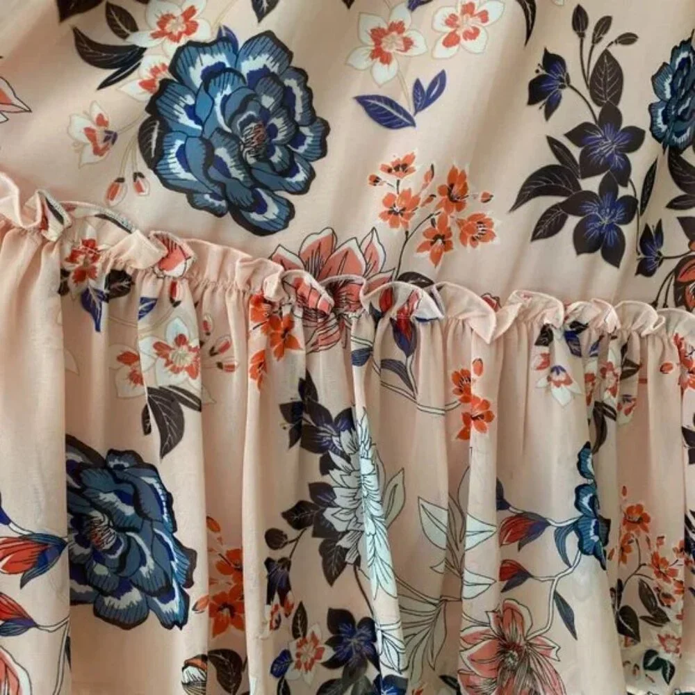 Vince Camuto Sz 8, Pink Floral Halter Mini Dress, Used Great Condition - Picture 8 of 10